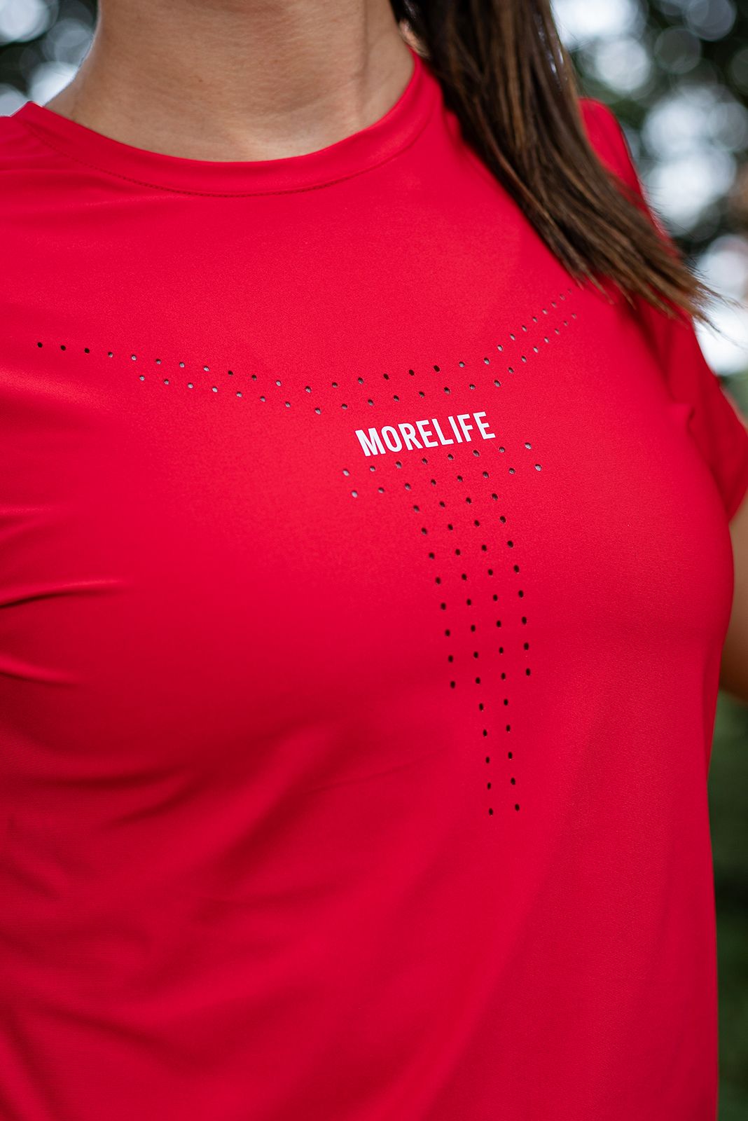 Camiseta Amorela Roja Con Manga Mujer