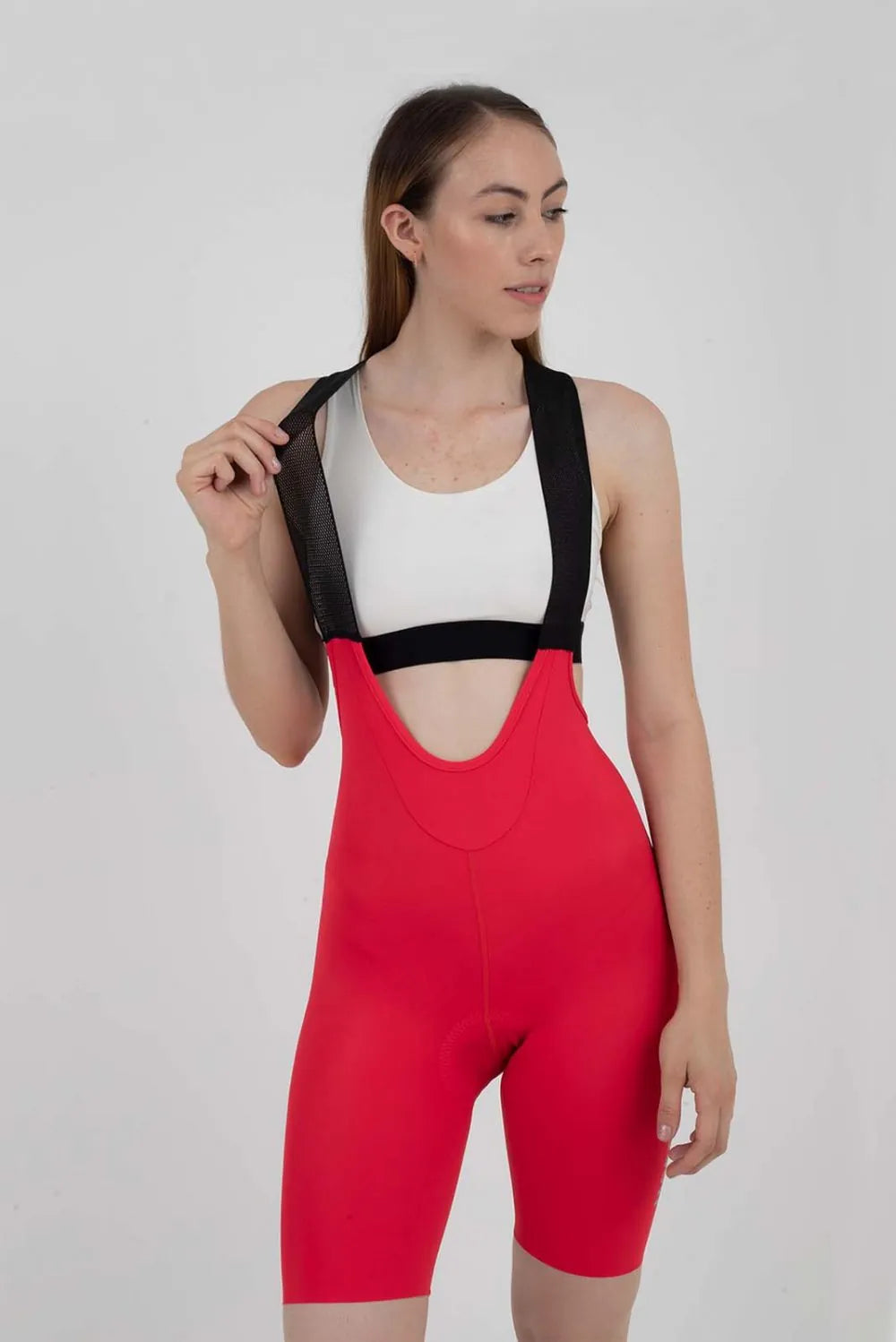 Bib Short Unlimited Rojo Mujer