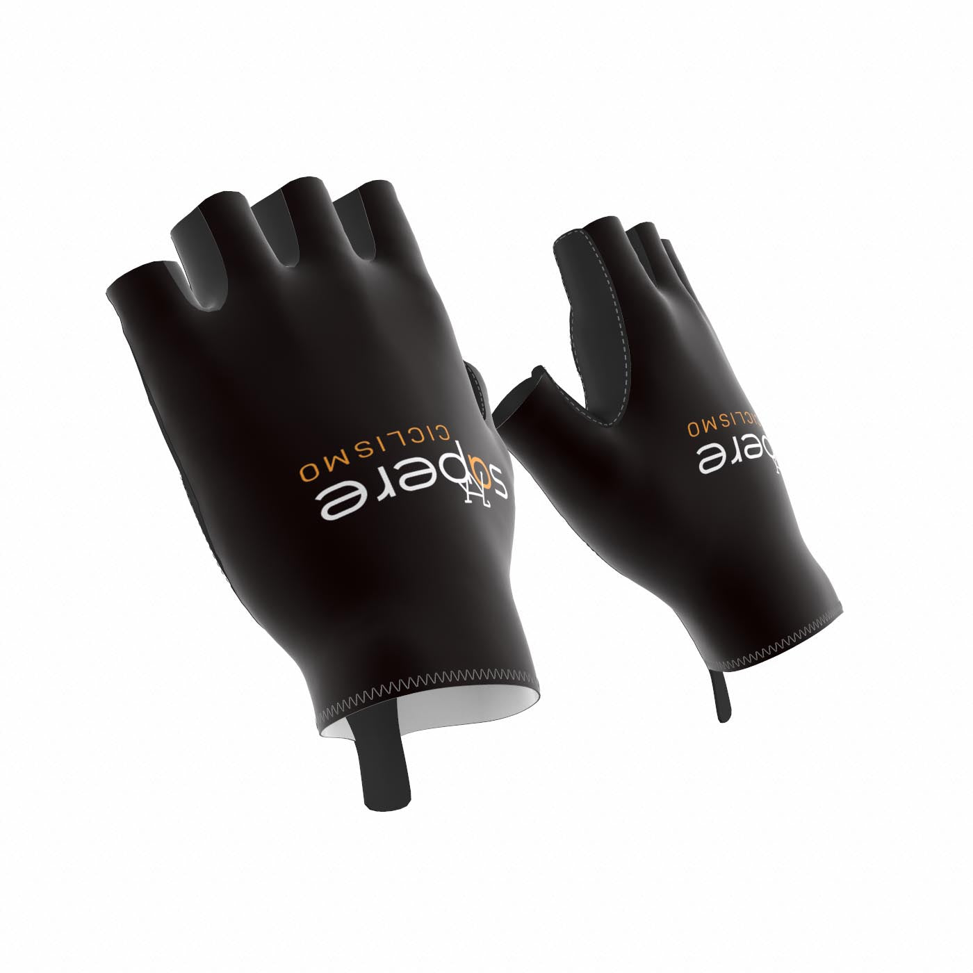 Guantes Negros Sapere Ciclismo