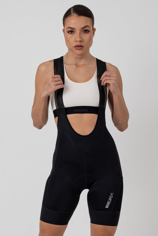 Bib Short Cargo Negro Mujer