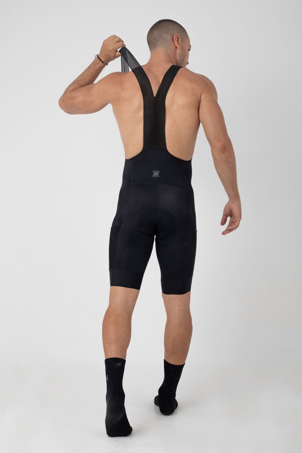 Bib Short Cargo Negro Hombre