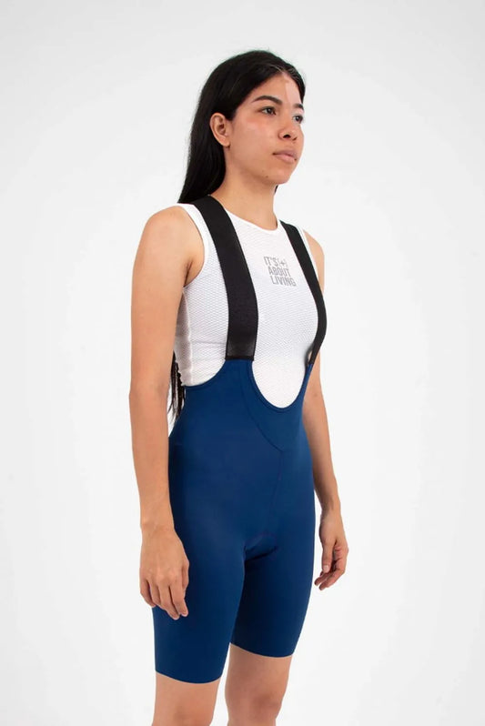 Bib Short Unlimited Azul Oscuro Mujer