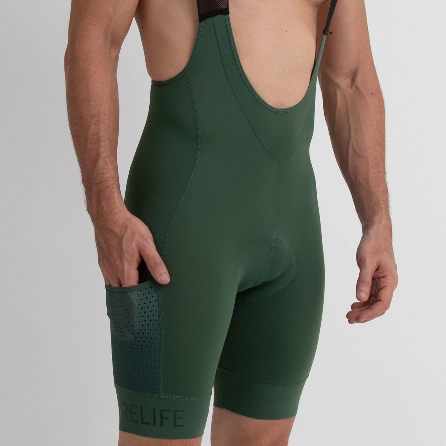 Bib Short Cargo Verde Hombre