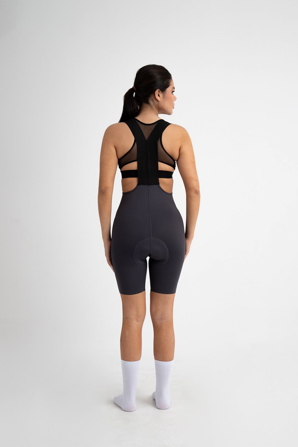 Bib Short Unlimited Gris Mujer