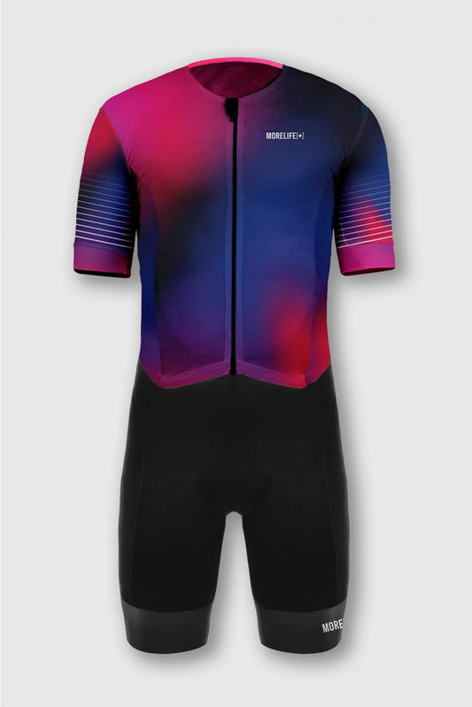 Trisuit con Manga Magenta Hombre